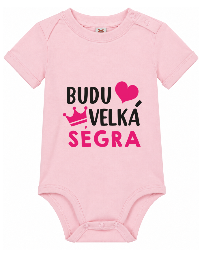 Dětské body s krátkým rukávem Budu velká ségra