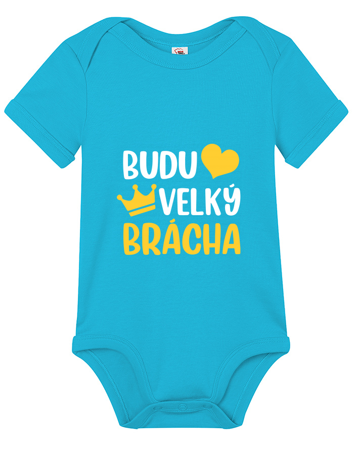 Dětské body s krátkým rukávem Budu velký brácha