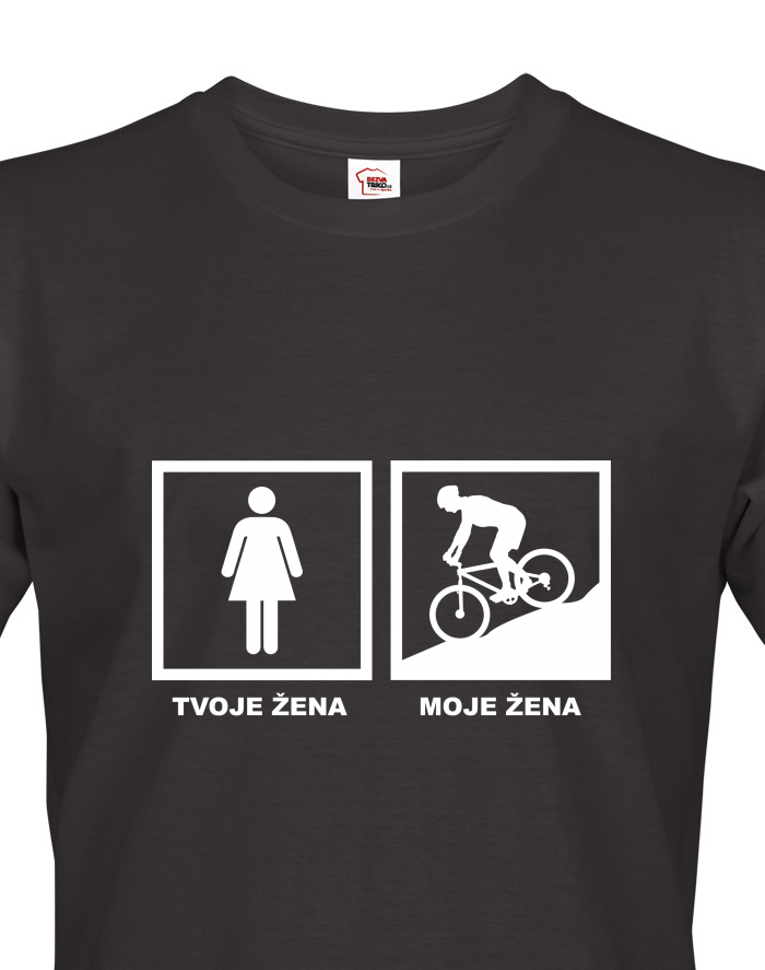 Pánské tričko Cyklo žena