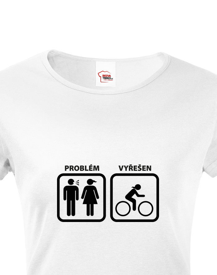 Problém vyřešen cyklistka – dámské tričko