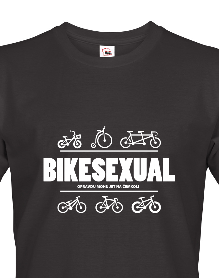 Bikesexuál – pánské tričko s potiskem