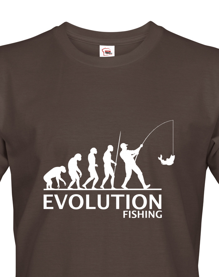 Pánské tričko s krátkým rukávem Rybářská evoluce