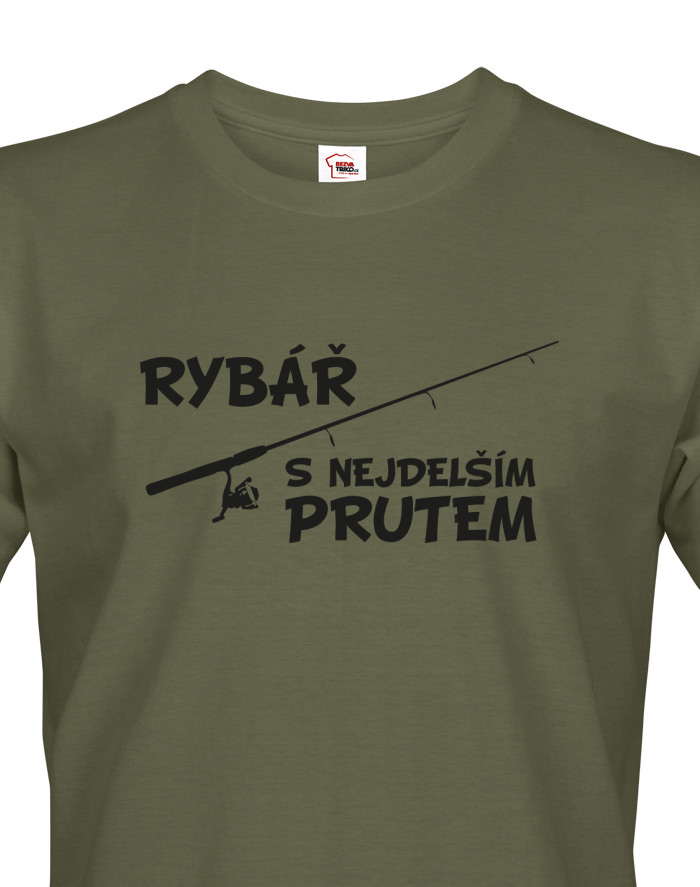 Pánské tričko Rybář s nejdelším prutem