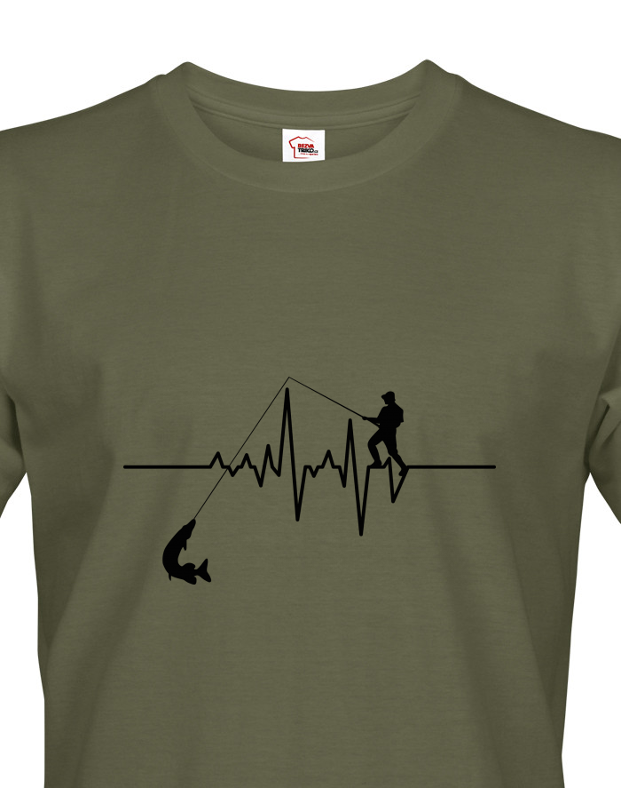 Pánské tričko s krátkým rukávem – Tep / EKG