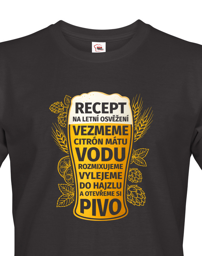 Pánské tričko Recept na letní osvěžení