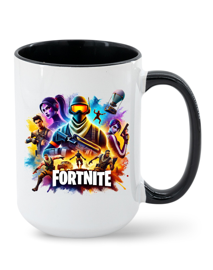 Keramický hrnek MAX Fortnite barevný vnitřek a ucho