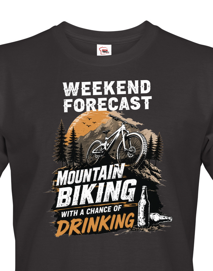 Pánské tričko MTB - Weekend forecast