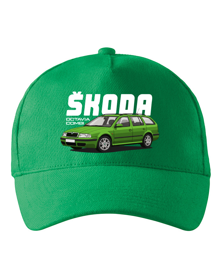 Unisex kšiltovka Škoda Octavia Combi zelená