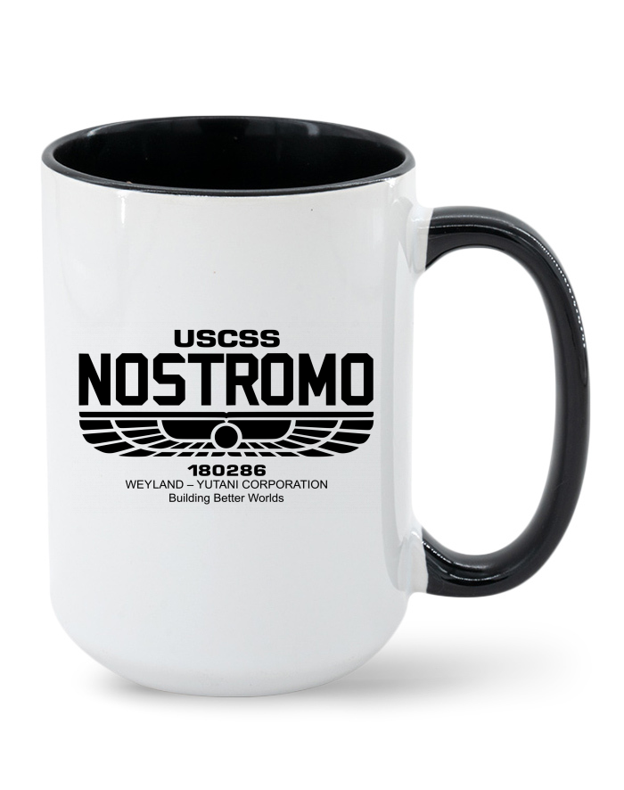 Keramický hrnek MAX USCSS Nostromo – barevný vnitřek a ucho