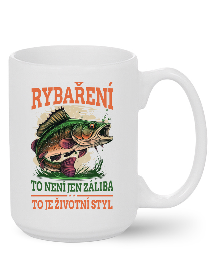 Keramický hrnek MAX Rybaření je životní styl