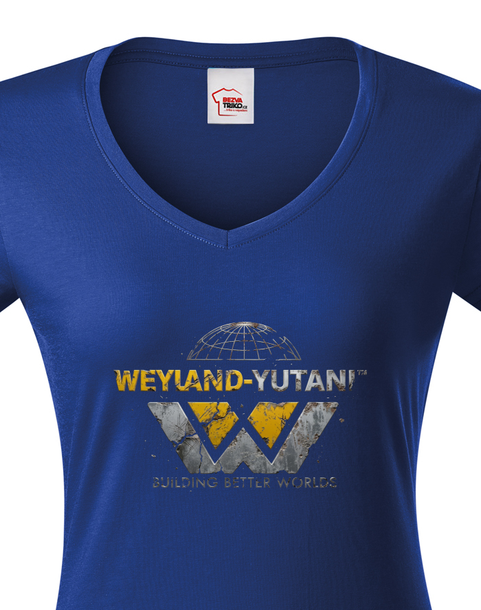Dámské tričko s výstřihem do V Weyland Yutani