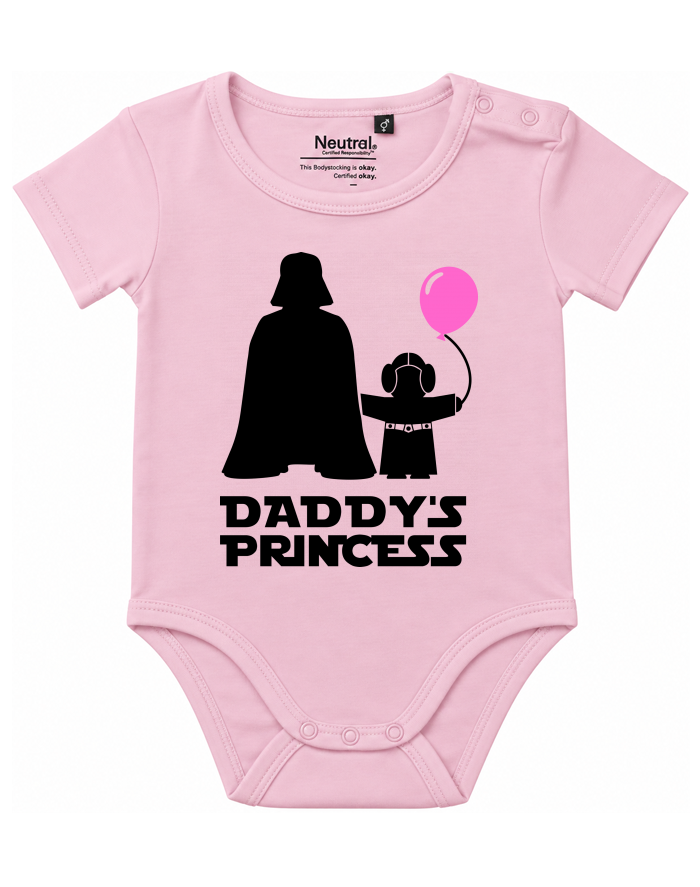 Dětské body s krátkým rukávem z bio bavlny Star Wars Daddy's Princess