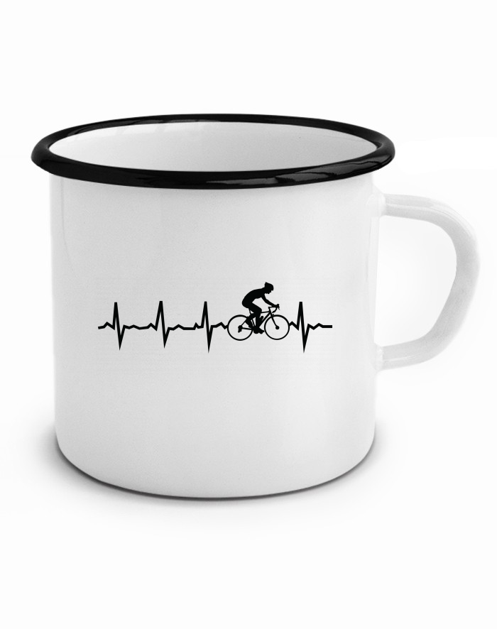Plechový hrneček – Tep cyklisty