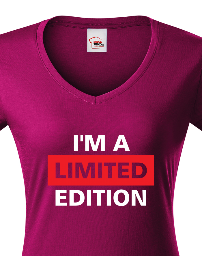 Dámské tričko s výstřihem do V I´a m limited edition