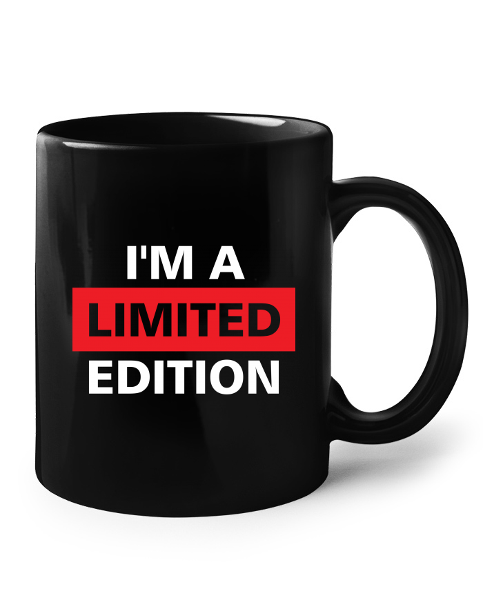 Keramický hrnek černý I'm a limited edition