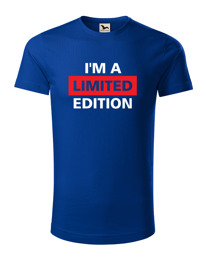 Pánské tričko z bio bavlny s krátkým rukávem I'm a limited edition