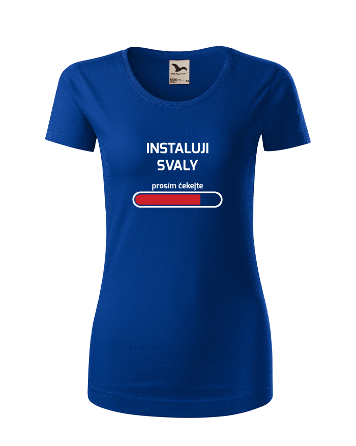 Dámské tričko z bio bavlny Instaluji svaly