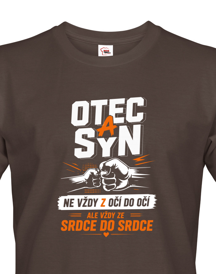 Pánské tričko Otec a syn vždy ze srdce do srdce