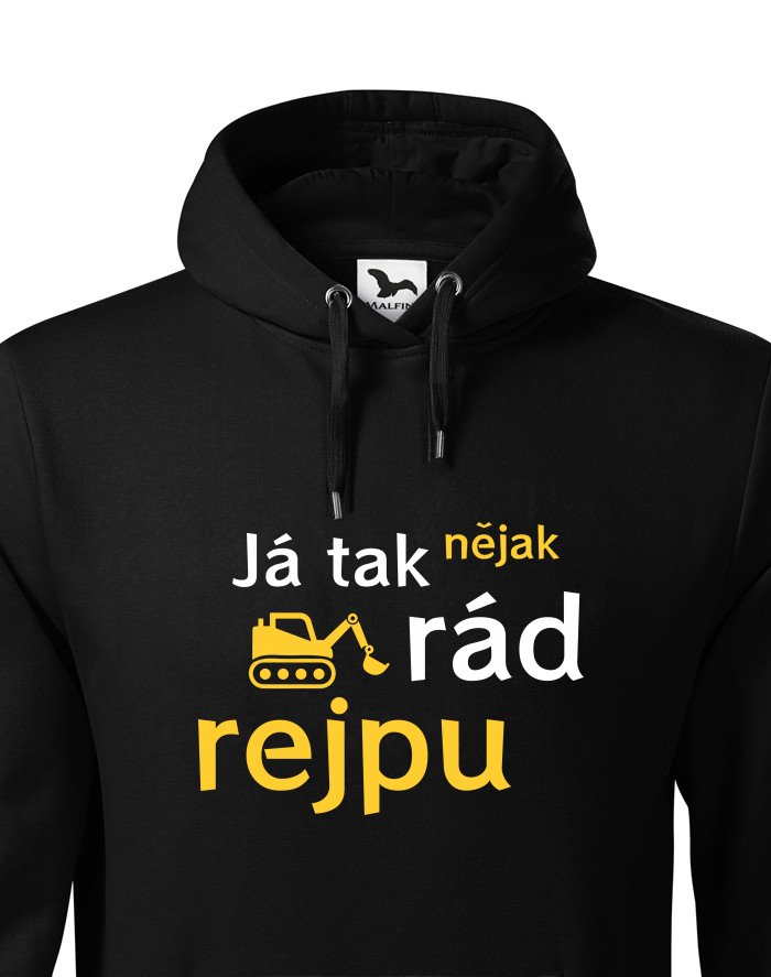 Pánská mikina s kapucí Já tak nějak rád rejpu