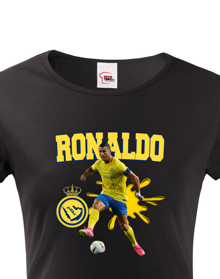 Dámské tričko s krátkým rukávem Cristiano Ronaldo – Al Nassr