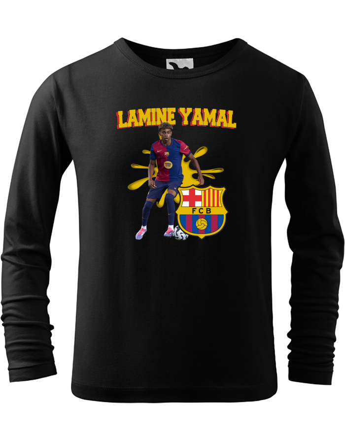 Dětské triko s dlouhým rukávem Lamine Yamal Barcelona