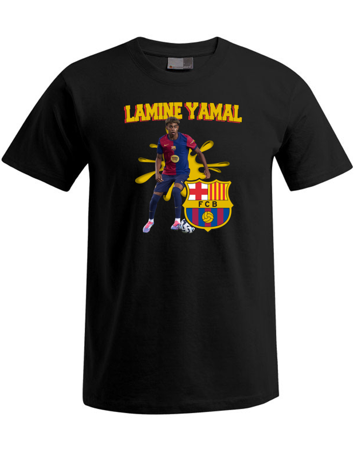 Pánské tričko Plus Size Lamine Yamal FC Barcelona