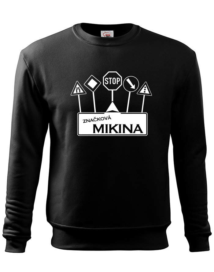 Pánská mikina bez kapuce Značková mikina