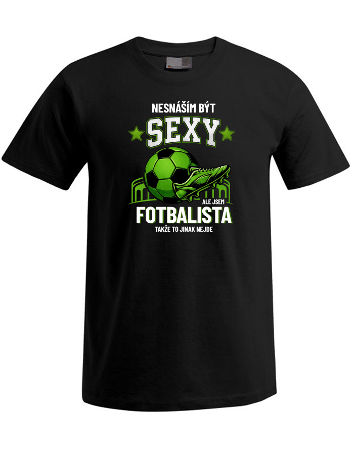 Pánské tričko Plus Size Sexy fotbalista