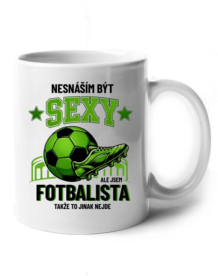 Keramický hrnek Sexy fotbalista