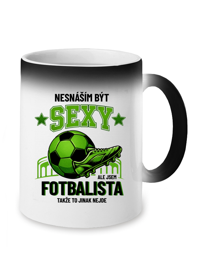 Magický měnící se hrnek Sexy fotbalista