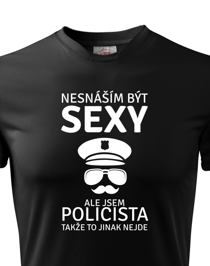 Pánské funkční tričko Sexy policista