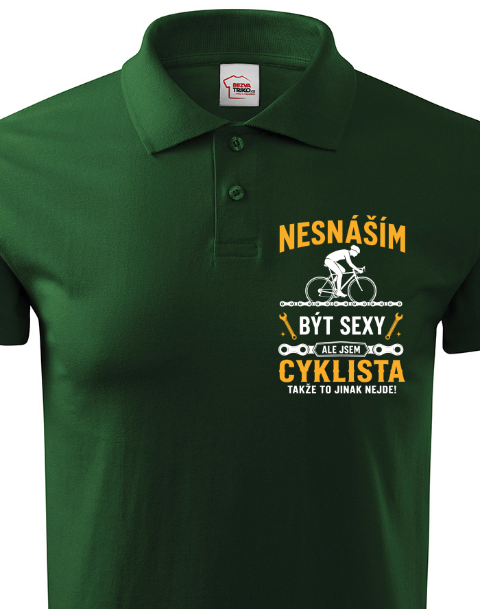 Pánská polokošile Sexy cyklista