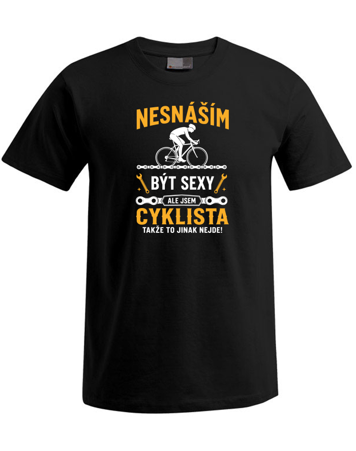 Pánské tričko Plus Size s krátkým rukávem – Sexy cyklista