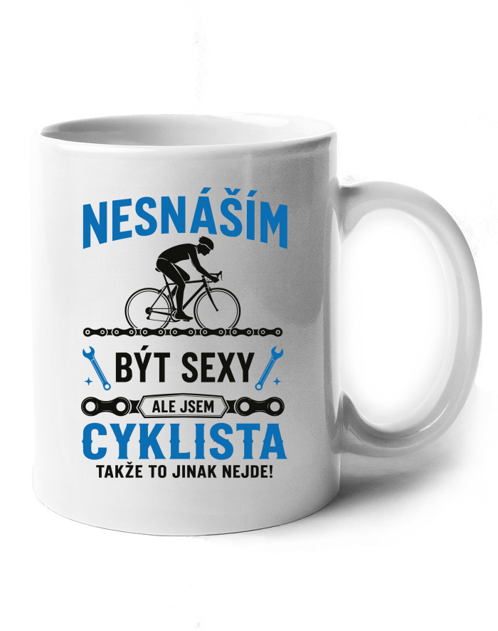 Keramický hrnek Sexy cyklista