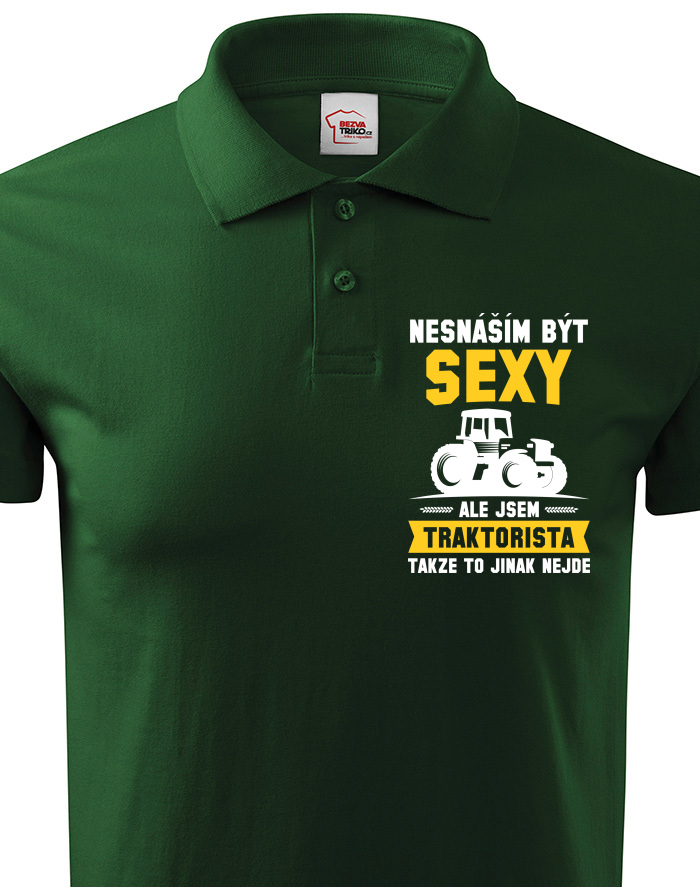 Pánská polokošile Nesnáším být sexy, ale jsem traktorista