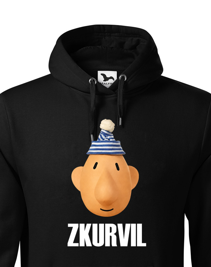 Pánská mikina s kapucí Zkurvil