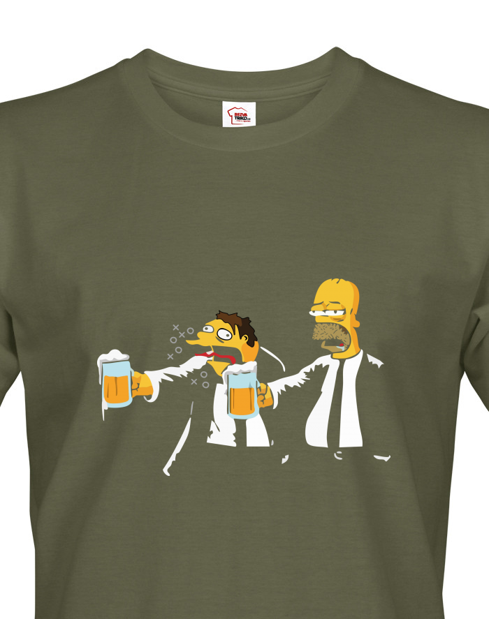 Vtipné tričko Homer Pulp Fiction – pánské
