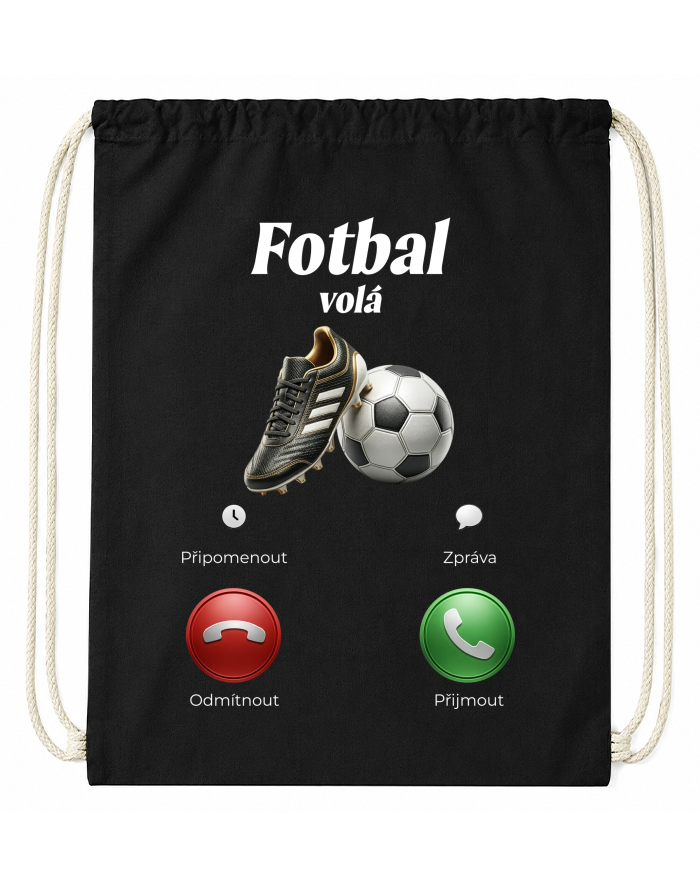 Bavlněný vak na záda Fotbal volá