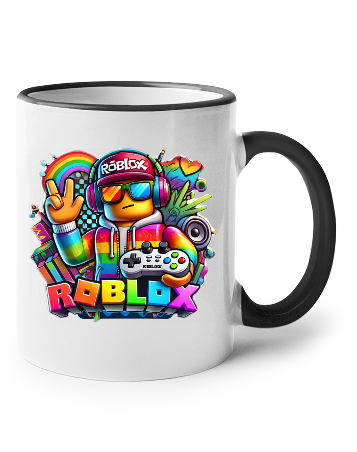 Keramický hrnek Roblox 2 s barevným uchem