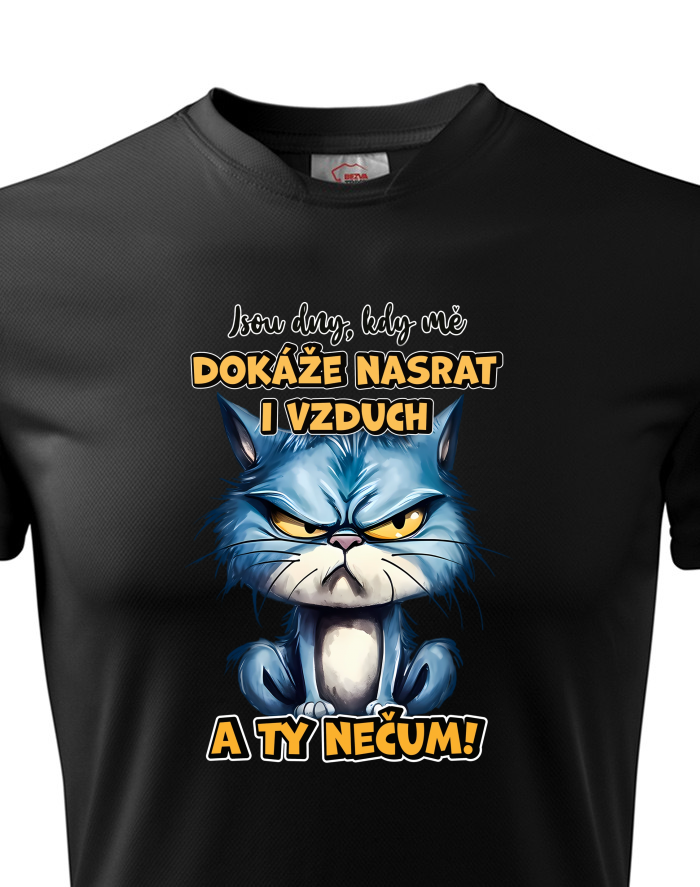 Pánské funkční tričko – Nasraná kočka