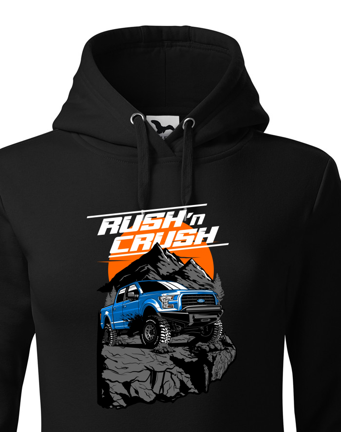 Dámská mikina s kapucí Ford Ranger Fast Crash