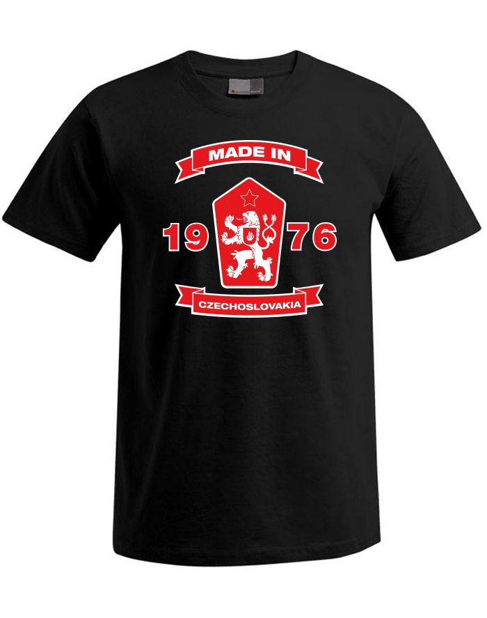 Pánské tričko Plus Size Made in Czechoslovakia 1976