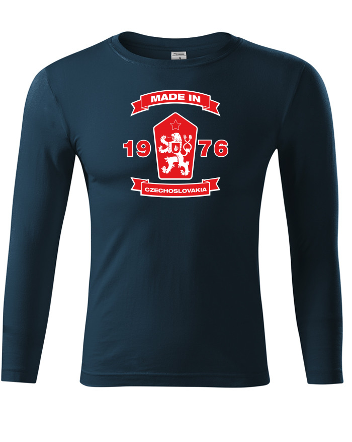 Unisex tričko s dlouhým rukávem Made in Czechoslovakia 1976