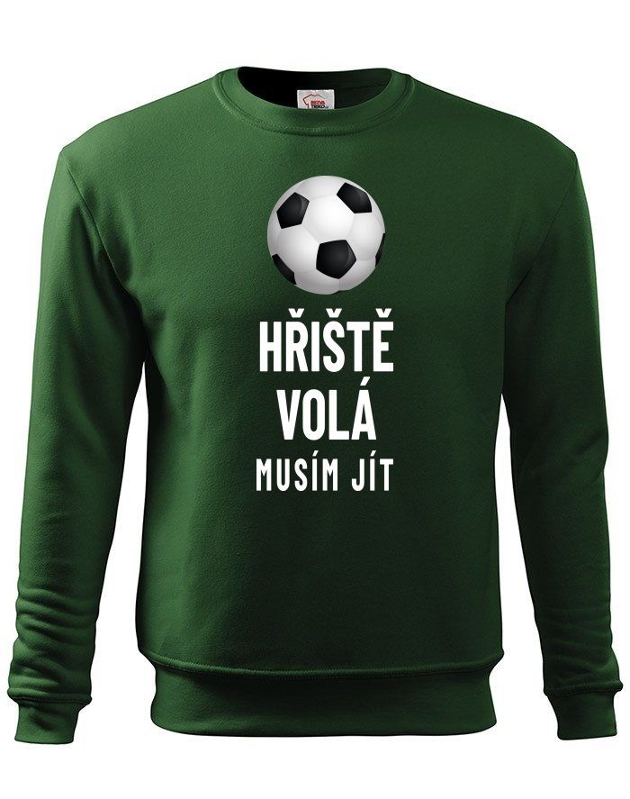 Dětská mikina bez kapuce Hřiště volá musím jít