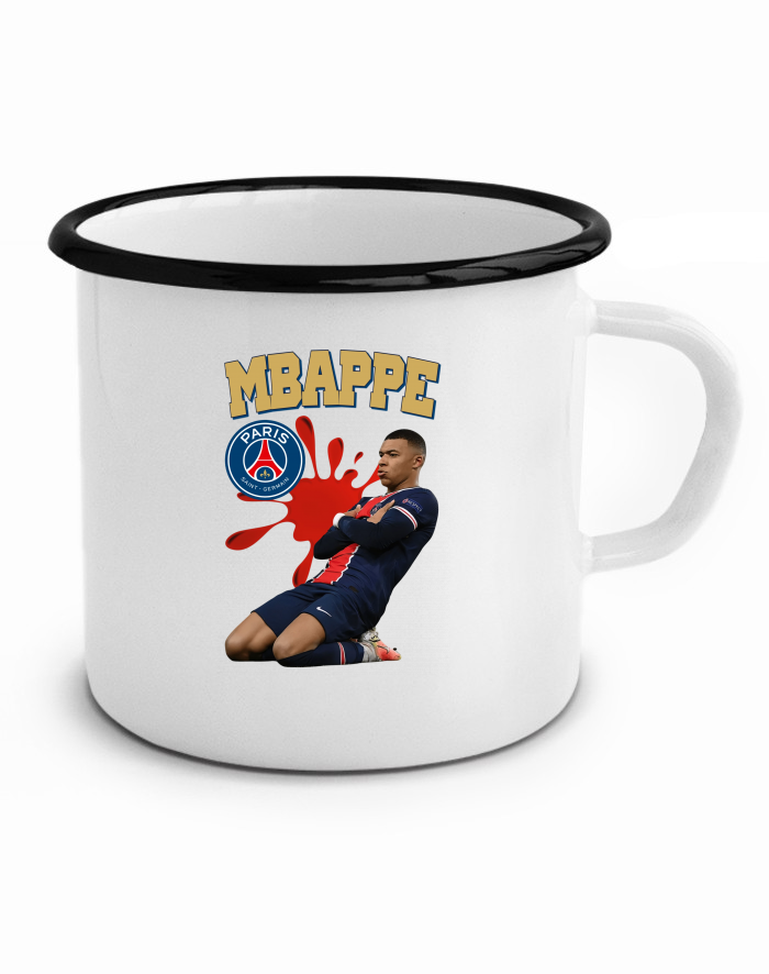 Plechový hrneček Kylian Mbappé PSG