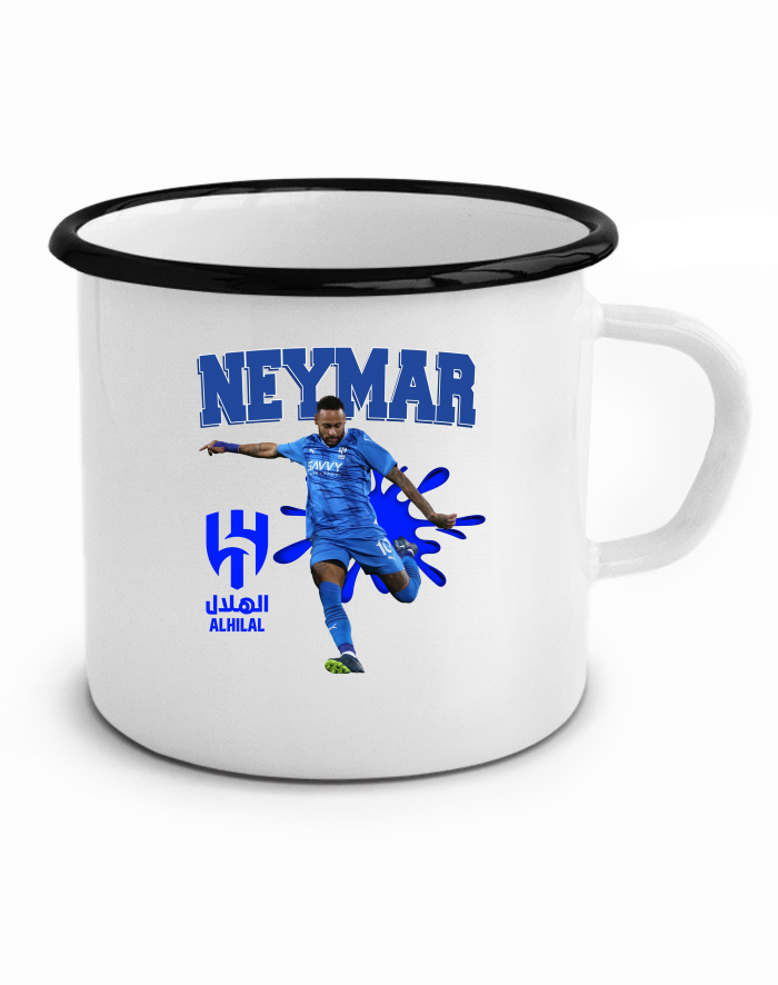 Plechový hrneček Neymar Al Hilal