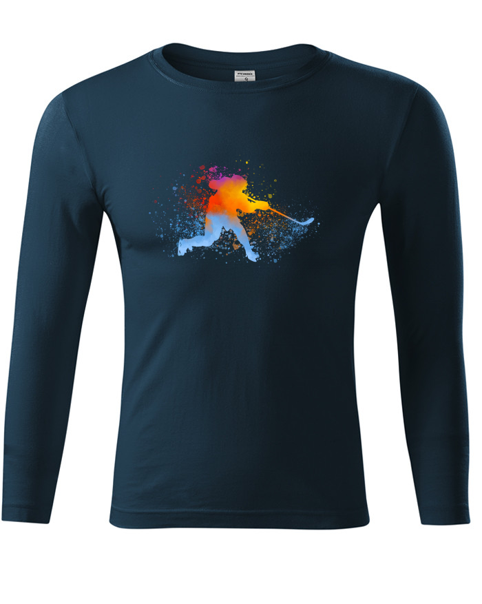 Pánské tričko Hokej – unisex s dlouhým rukávem