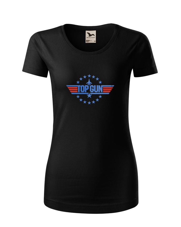 Dámské tričko z bio bavlny s krátkým rukávem Top Gun