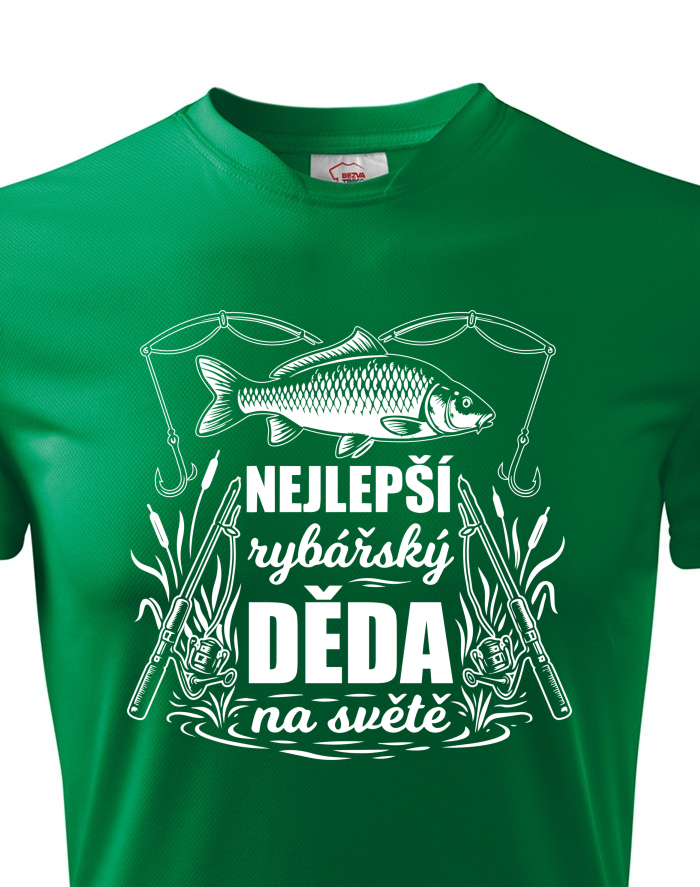 Pánské funkční tričko Nejlepší rybářský děda na světě