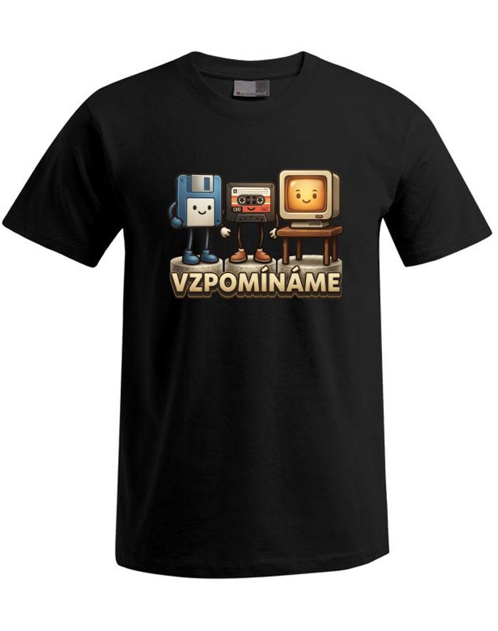 Pánské tričko Plus Size Vzpomínáme – retro technologie